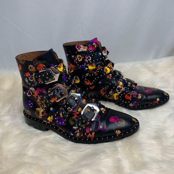 Givenchy Floral Print Ankle Boots🌸 - Picture 3 of 8